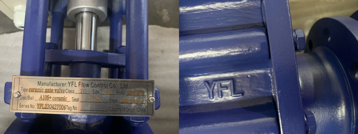 YFL ceramic double disc gate valves