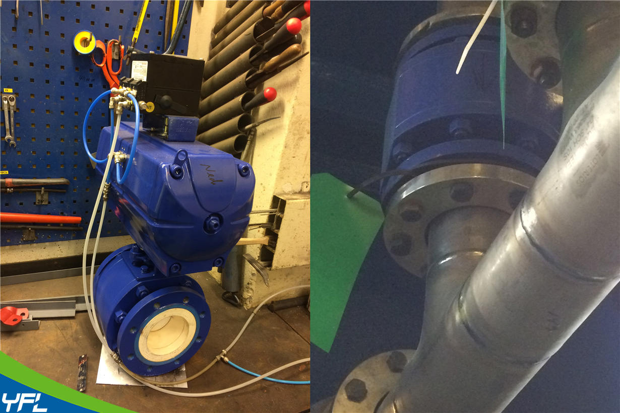 ceramic v-port ball valves for nickel refinery