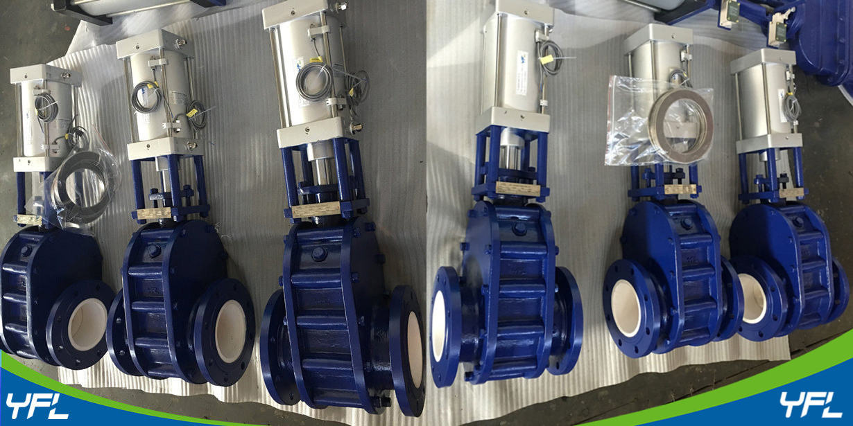 ceramic double disc gate valves for limestone