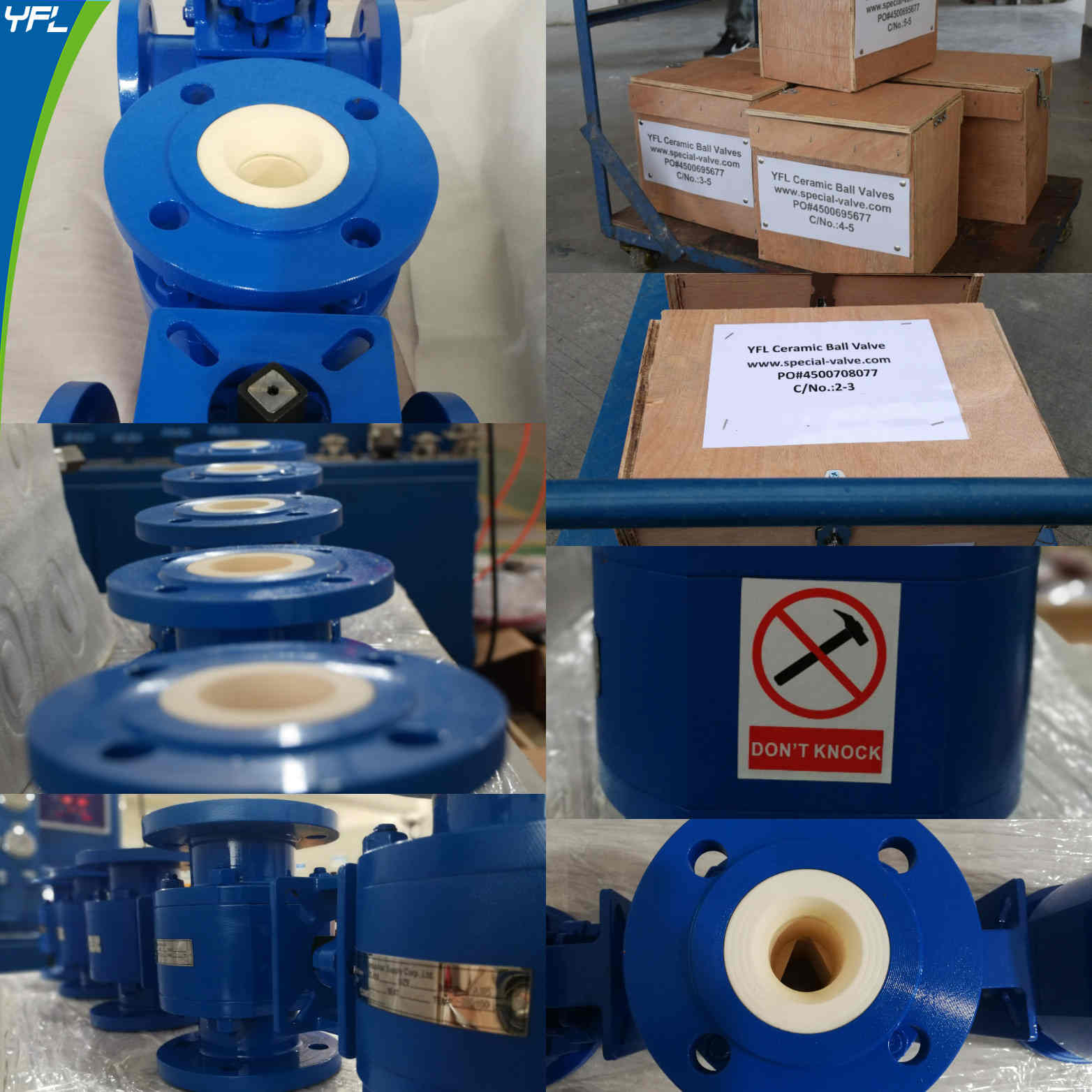 wear resistant ceramic V-notch ball valves 