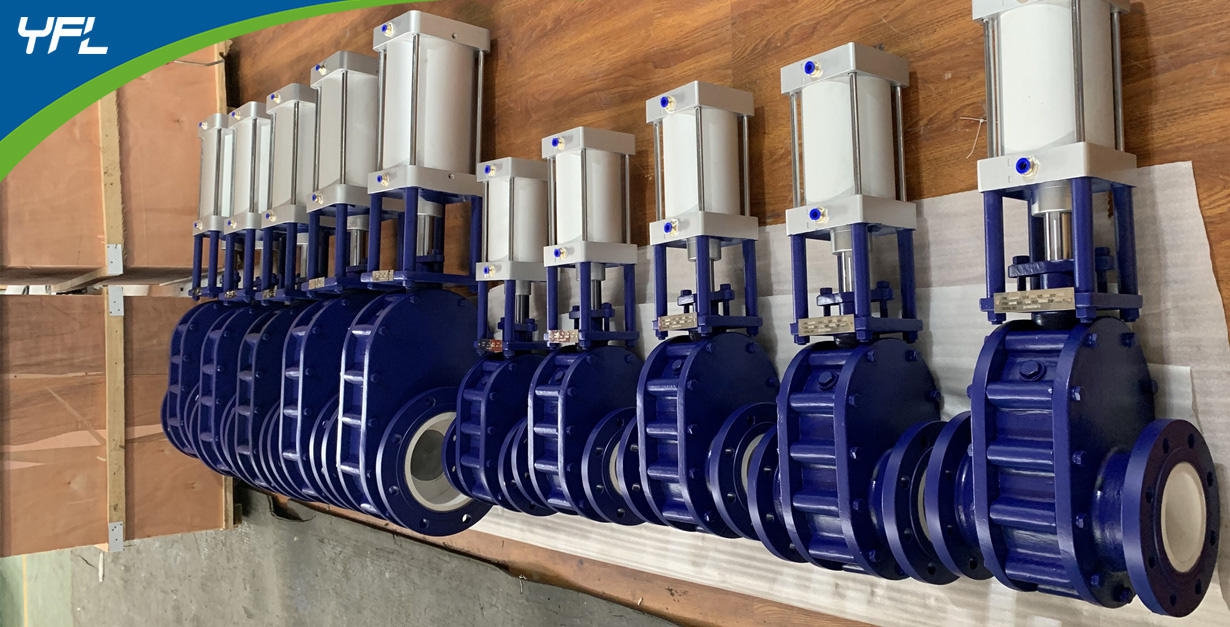 ceramic double disc gate valves for limestone