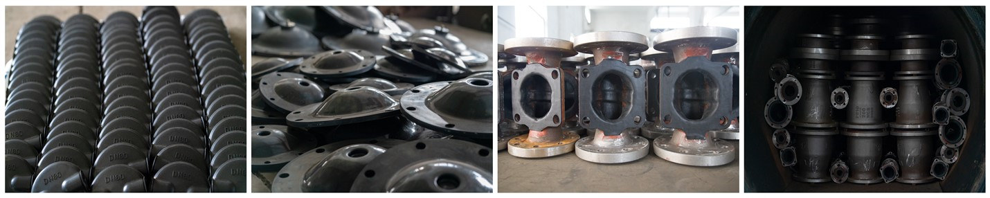 rubber lined diaphragm valves, rubber lined butterfly valves