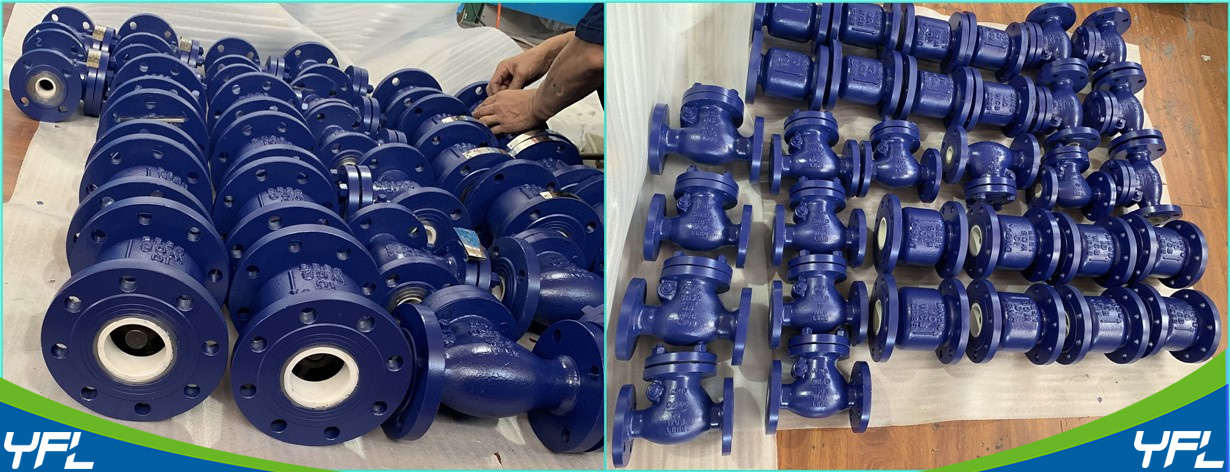 Ceramic check valves for fly ash