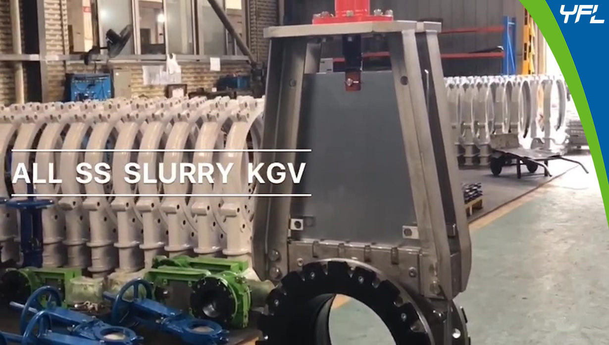 large size heavy duty slurry knife gate valves