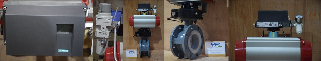 corrosion resistant PFA lined butterfly valves