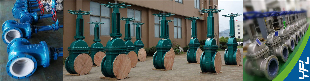 Lined PFA gate valves