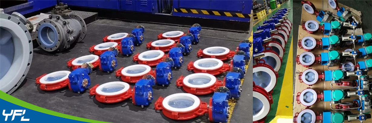 PFA lined butterfly valves