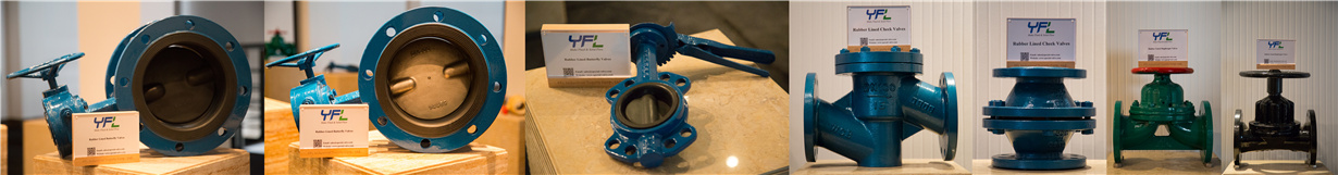Rubber lined butterfly valves, rubber lined check valves, rubber lined diaphragm valves, rubber lined globe valves