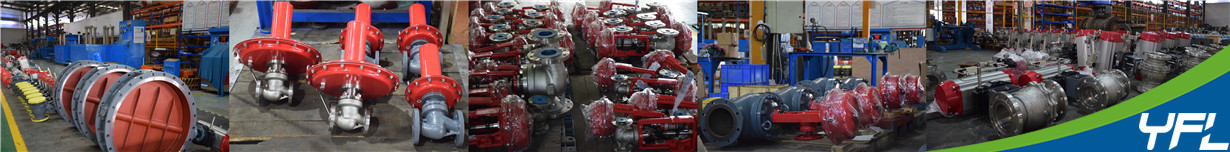 Control ball valves, control butterfly valves, self-operated control valves, globe control valves