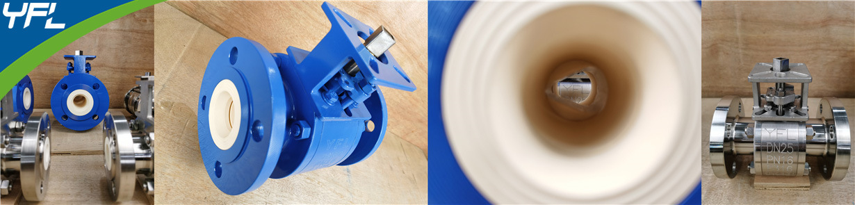 YFL wear resistant ceramic V-PORT BALL VALVES