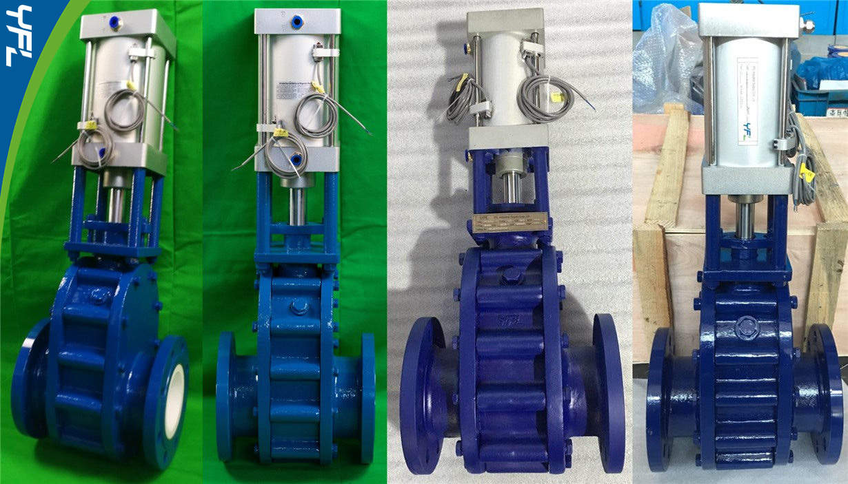 Ceramic double disc gate valves for coal-fired power plants