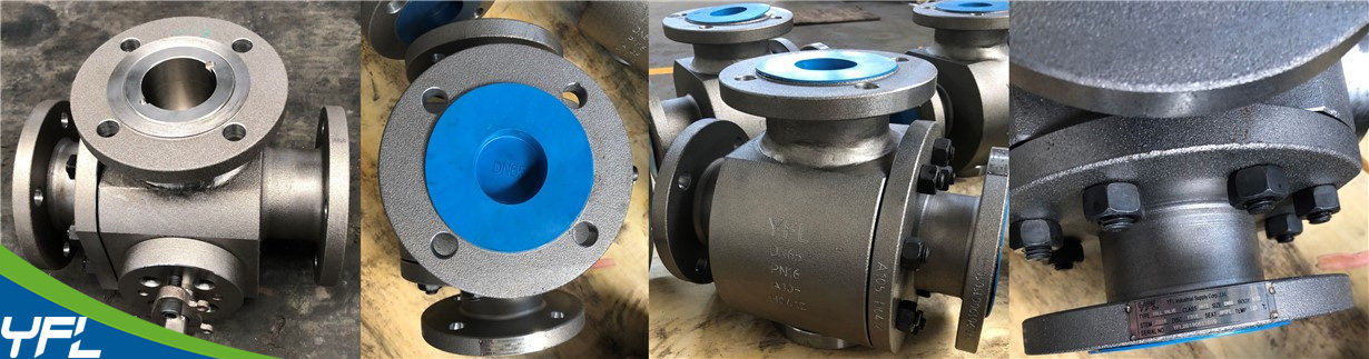 YFL T type three way ball valves 