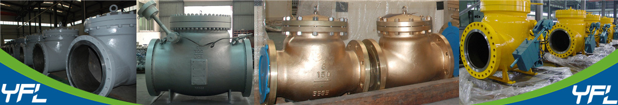 API 6D Large size full opening swing check valves with counter weight