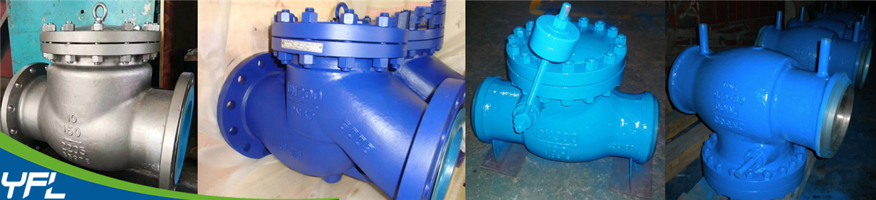 Duplex 2205 swing check valves, High temperature C5 swing check valves, swing check valves with counter weights