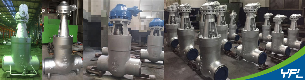 Pressure seal bonnet high temperature C12A gate valves for power plants