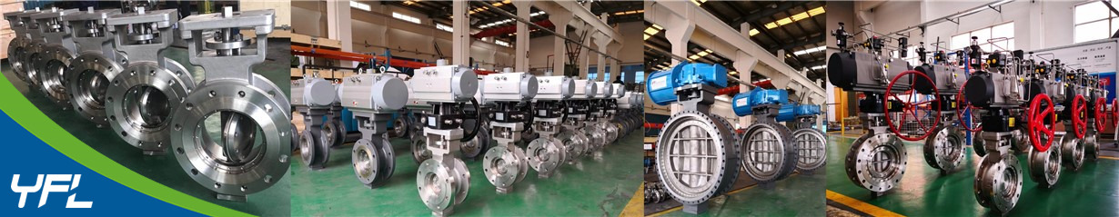 Pneumatic high temperature triple eccentric butterfly valves 