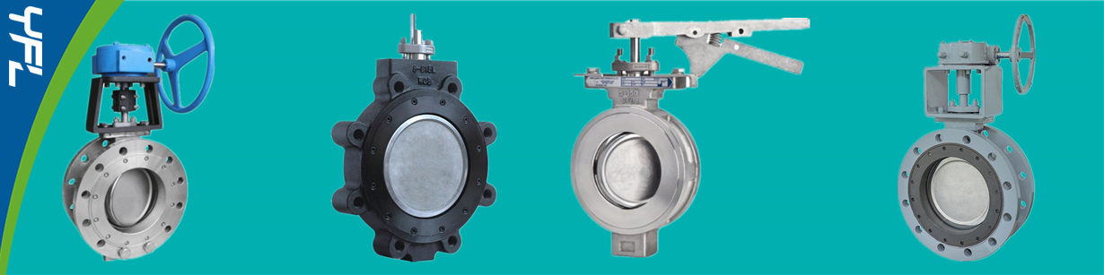 Double flanged high performance butterfly valves, High performance double eccentric butterfly valves