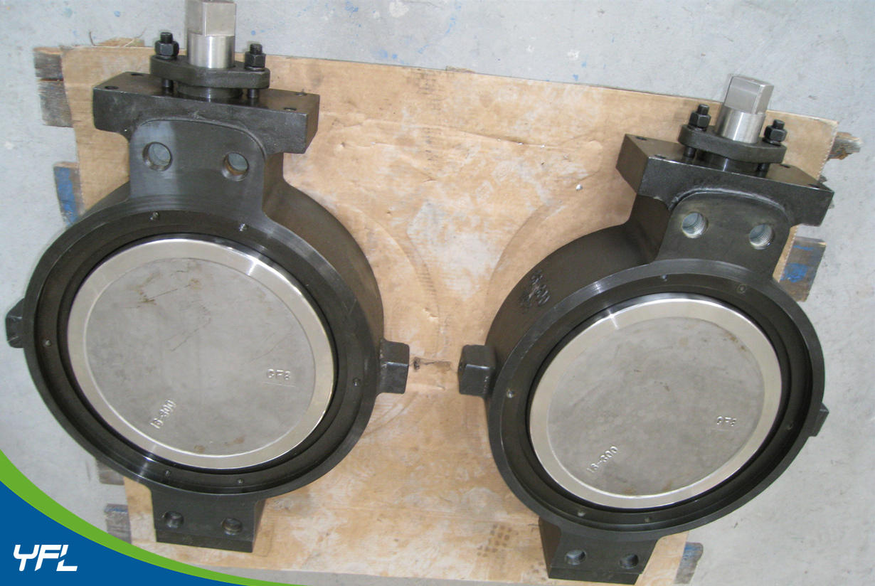 YFL high performance double eccentric soft seal butterfly valves