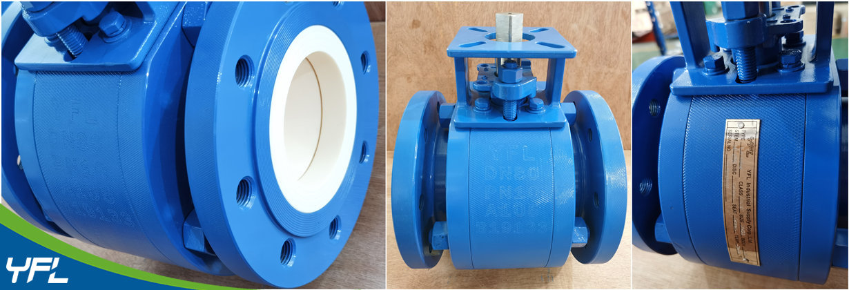 YFL DN80 Ceramic V-notch ball valves for abrasive and corrosive cocoa powder