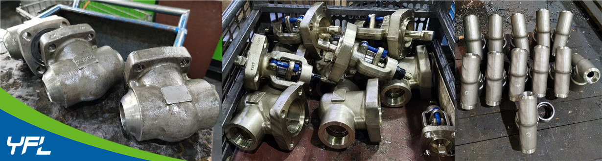 Forged Y type globe valves machining, Forged valves BW ends machining