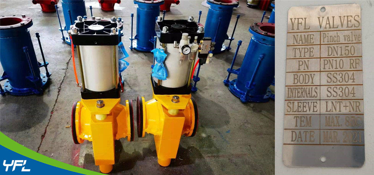 YFL Pneumatic pinch valves