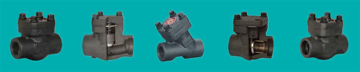 Forged swing check valve, forged piston check valves, Forged Y type check valves