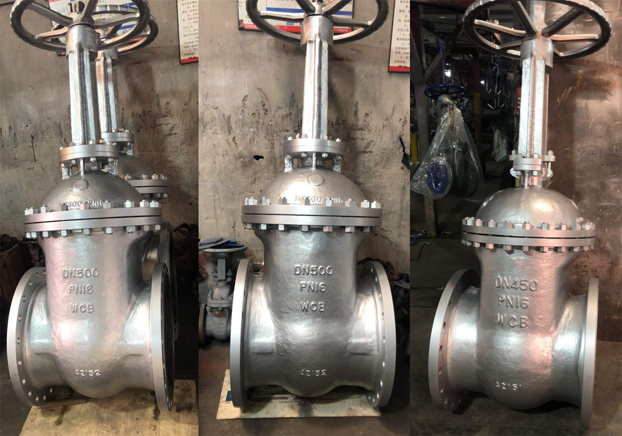 DIN 3356 F5 PN16 DN450 PN16 DN500 GATE VALVES