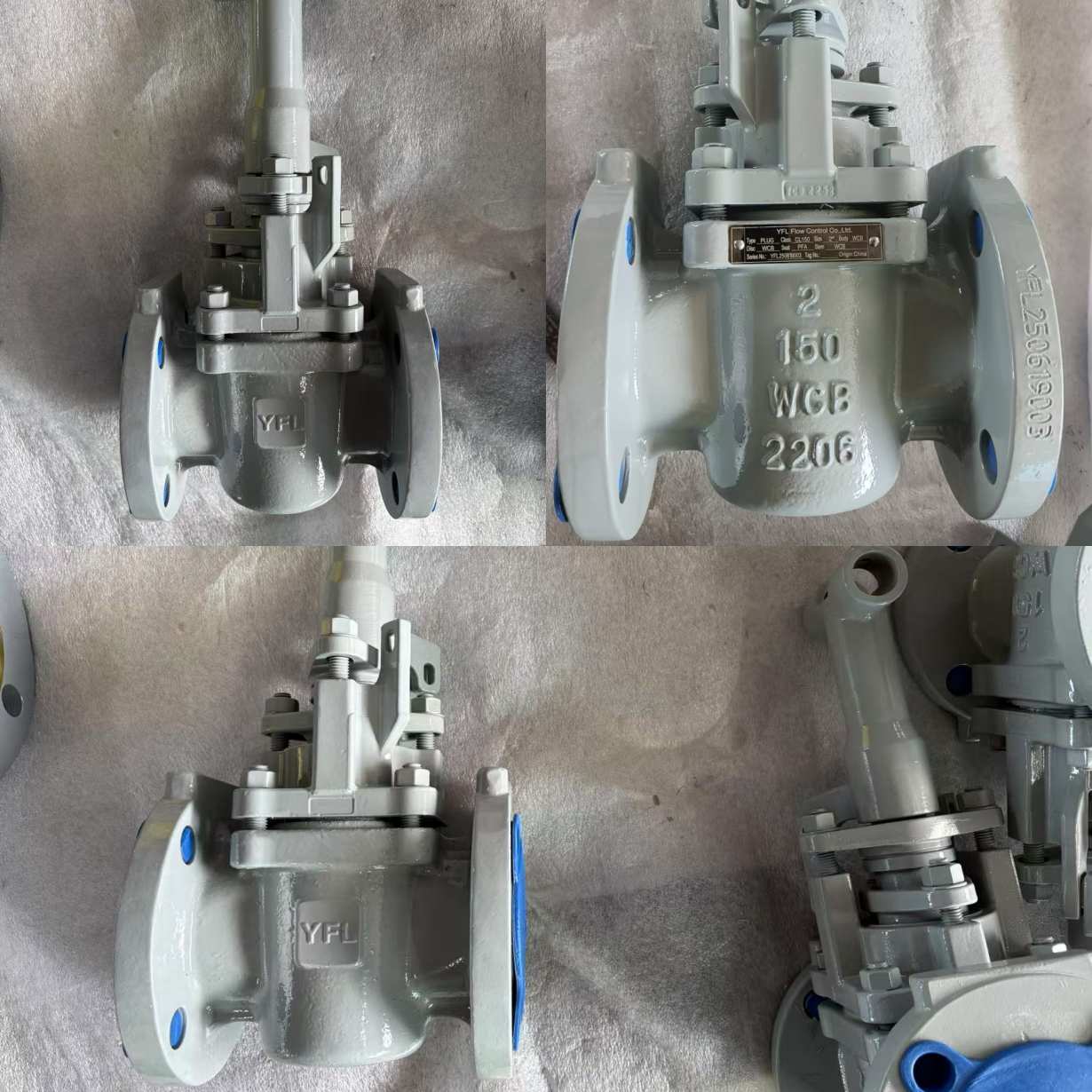 PFA lined plug valve