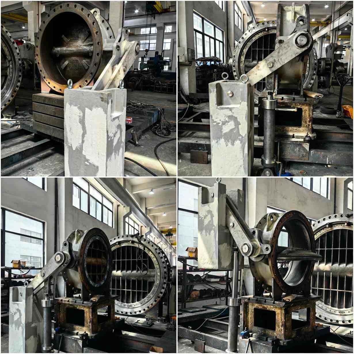 hydraulic butterfly valves with counter weight