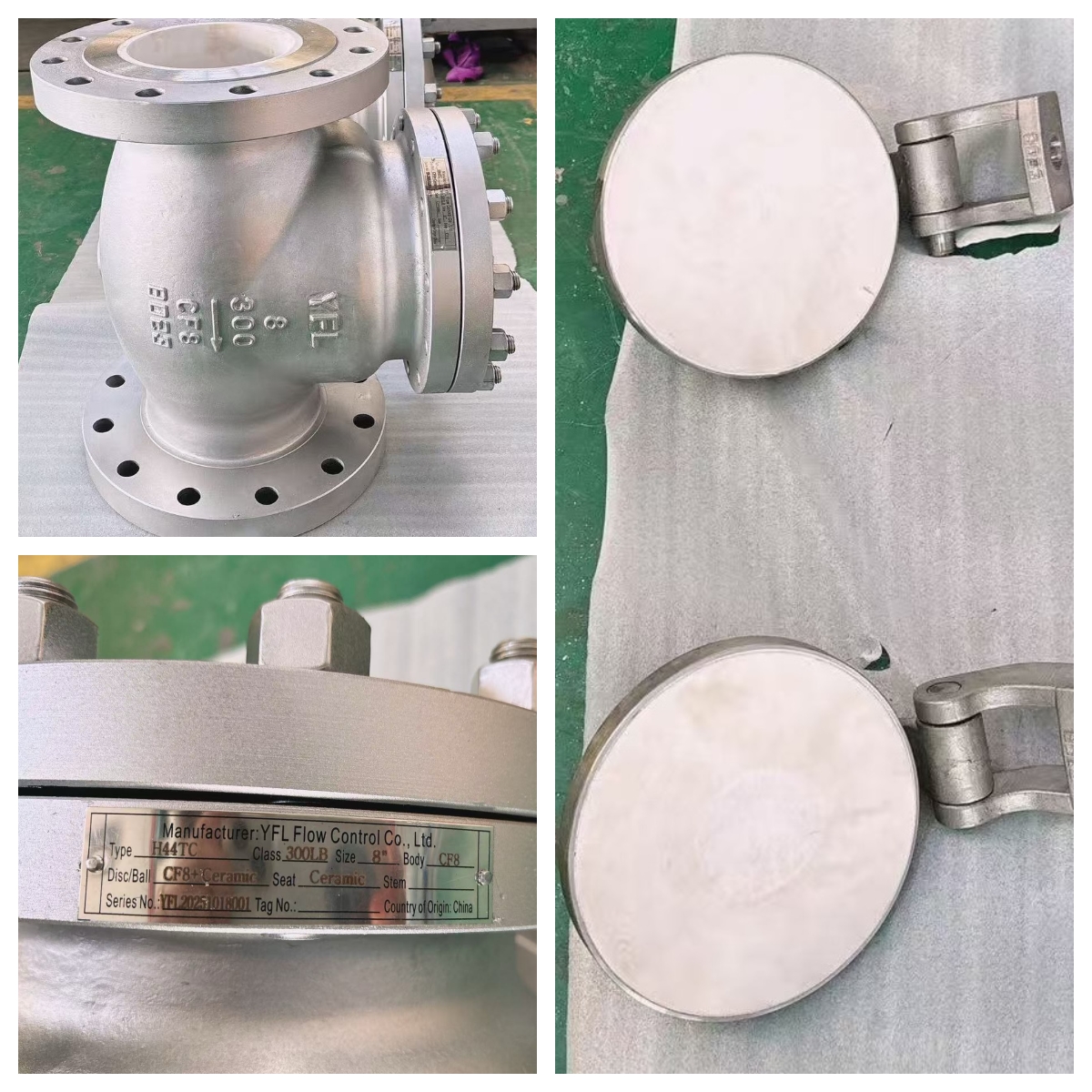 wear resistant ceramic swing check valves