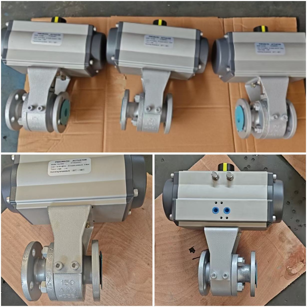 pneumatic actuated high temperature ball valves