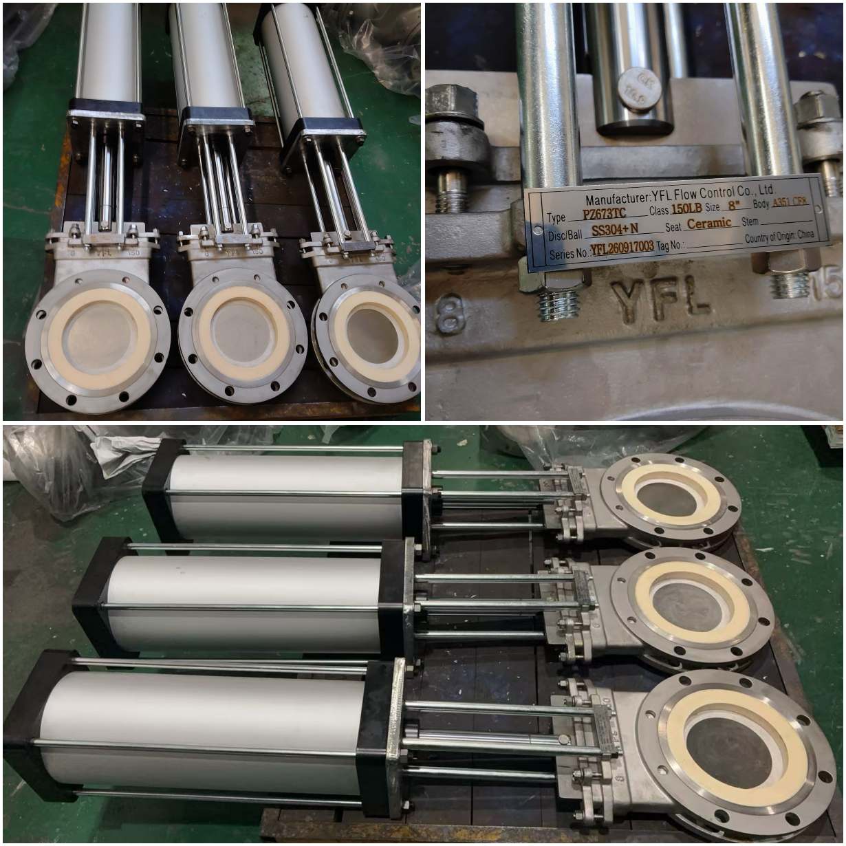 wear resistant ceramic knife gate valves