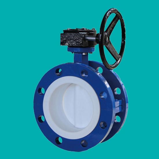 PTFE lined butterfly valves