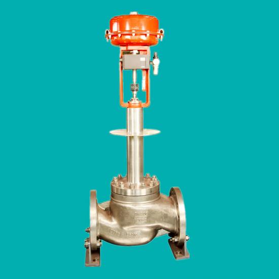 Cryogenic globe control valves