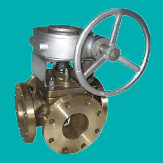 Four way plug valves