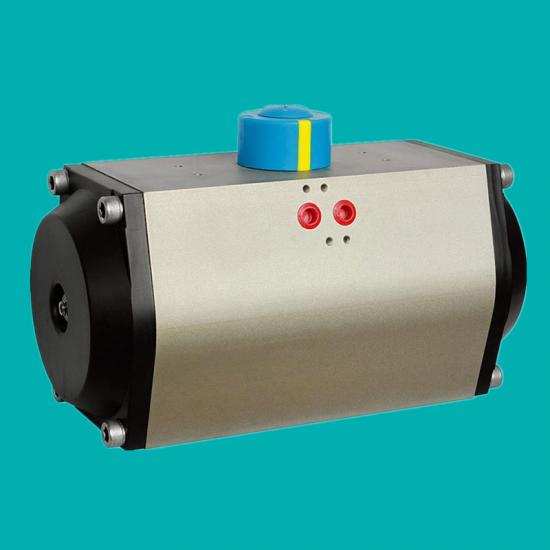 Spring return pneumatic actuators