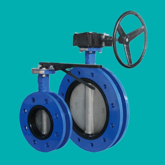 U Type flange rubber seat butterfly valves