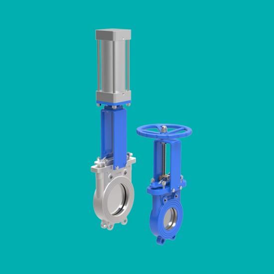 Metal seated knife gate valves