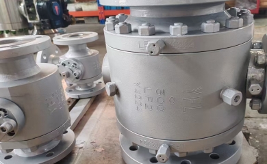 YFL LF2 trunnion mounted ball valves exported to Vietnam