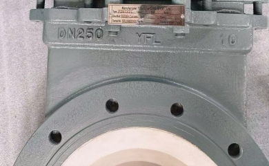 YFL abrasion resistant ceramic knife gate valves exported to Iran