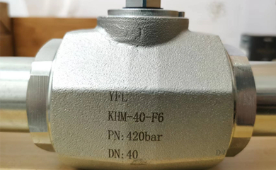 YFL PN420 DN40 Hydraulic Ball Valves With SAE Flanges Exported to Turkey