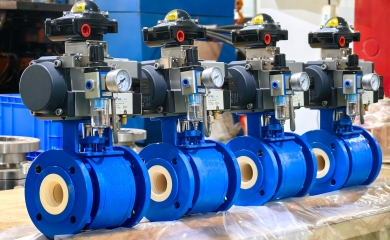 YFL Pneumatic Control Ceramic Ball Valves For Fly Ash Transfer System