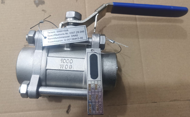 YFL Three-piece body ball valves with BW ends according to ISO1127 exported to Germany