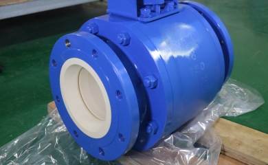 150lbs 6'' Ceramic control ball valves with F316 ball overlaid with TCC exported to Philippines