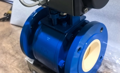 YFL Abrasion resistant ceramic V-port ball valves exported to South Africa for abrasive carbon powder
