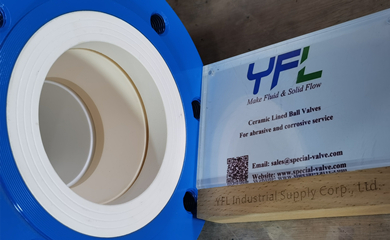 DN100 Wear Resistant Ceramic Ball Valves For Abrasive Powder Exported To Turkey