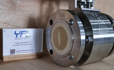 YFL Ceramic V-Notch Ball Valve Exported to Philippines