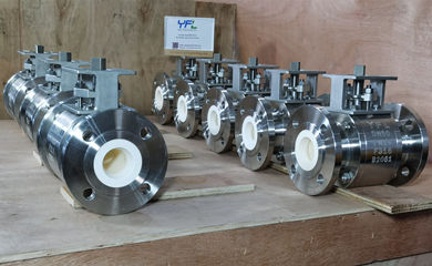 Ceramic V-Shape Ball Valves For Nickel Hydrometallurgical Process in Glencore