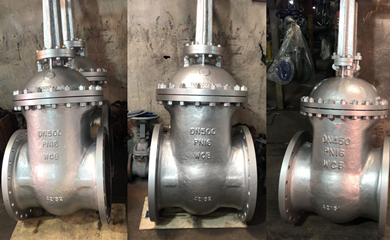 DIN 3352  F5 PN16 DN450 PN16 DN500 Gate Valves Exported To Italy